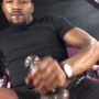 Black daddy wanking his delicious cock on his day off