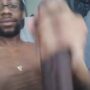 Black massive cock guy solo