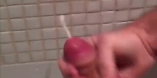 Unloading in a public bathroom