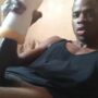 African dude using a flesh light to masturbate for the first time