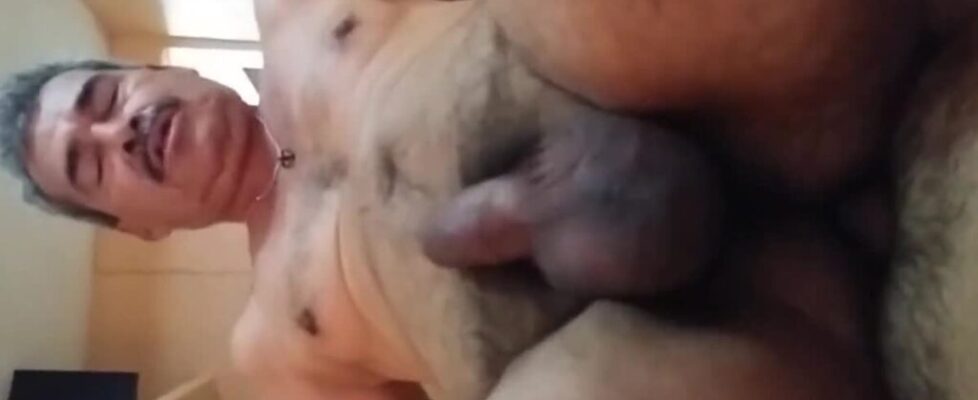 Hairy horny latin dad having raw sex