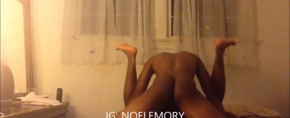 Horny big black cousin knows how to ride my ass