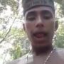 Straight verbal colombian soldier wanking his cock in the jungle