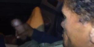 Sucking a bum's dick in my car