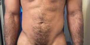 sexy Hairy stud showing his delicious fat cock