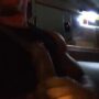 Horny Latino masturbates in his friend's car