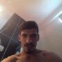 Straight handsome arab hunk cums at bathroom