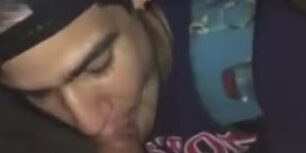 Swallowing my straight friend monster cock