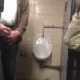 Spying on guys masturbating in public toilets