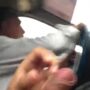 Masturbating next to the taxi driver