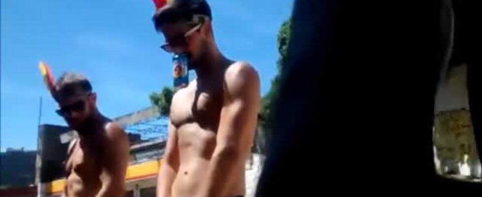 Spying on guys at a music festival