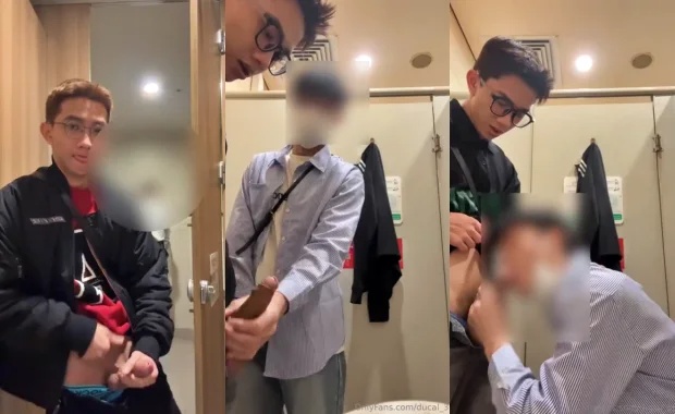 Ducal_39 blowjob in the public toilets