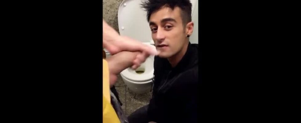 Public toilet blowjob