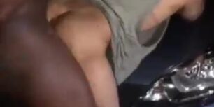After the club pounded out some good ass on the hood of the car
