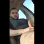 Nobody in the park so i started to stroke my cock in the car