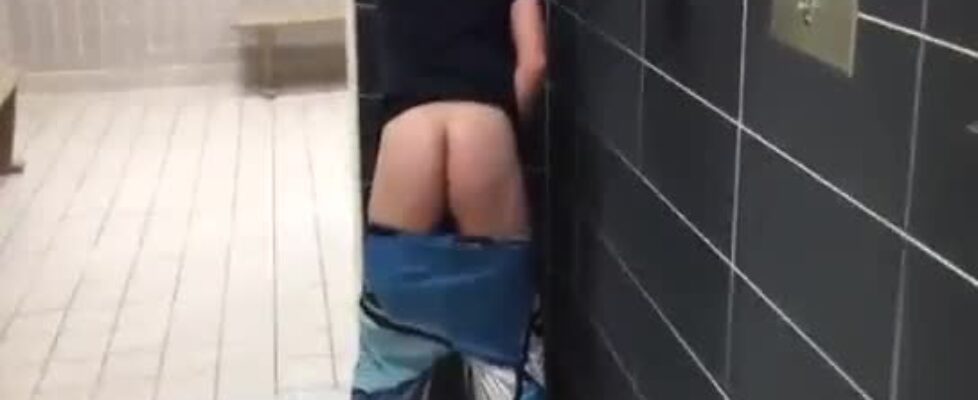 Offers her ass in the gym shower and gets fucked
