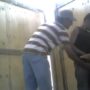 Workers having sex on the construction site