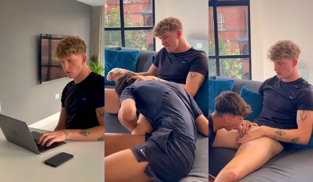 Chase parker visits axel65xxx to suck him off