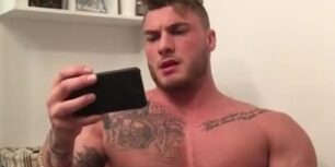 Beautiful stud doing his solo show