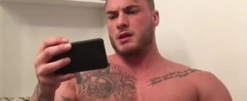 Beautiful stud doing his solo show