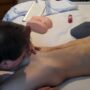 Blowing a tasty 10 inch twink cock