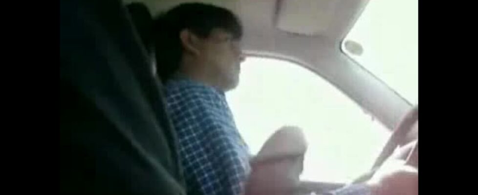 Masturbating right in front of a taxi driver