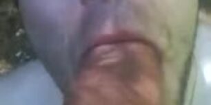 Face fucking a white homeless dude
