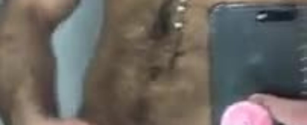 Hairy hung latino hunk doing his solo