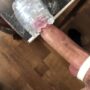 Moaning amateur guy slowly fucking a fleshlight