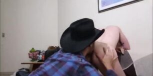 Sexy italian escort eating his client ass