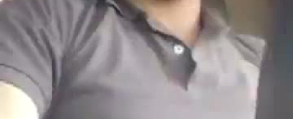 Cute latino trucker slapping his cock