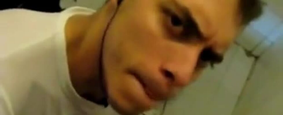 Horny twinks sucking each other's cock in the public toilet