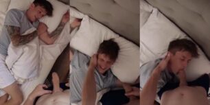 Leons_stories waking up with a blowjob