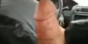 Masturbating in front of the taxi driver