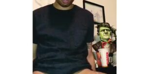 Baby face trans guy riding a big fat cock