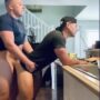 Having fun with my sexy boyfriend ass in the kitchen