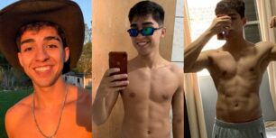 Quick clip of tiktoker tiago tiguera showing off his cock