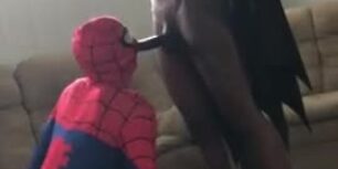 Batman fucking spiderman raw