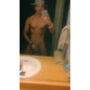 Sexy moroccan Arab twink jerking off in front of the mirror