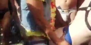 Exhibitionists doing their show in a gay meeting