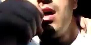 Moaning while sucking his friend's cock