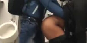 Two anon latinos fucking a public bathroom