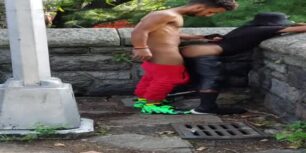 Caught fucking in public outside in the park