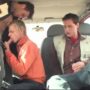 European uber driver being bang in his car