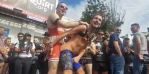 Public street gangbang