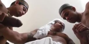 Arab dudes having fun with their thick cocks
